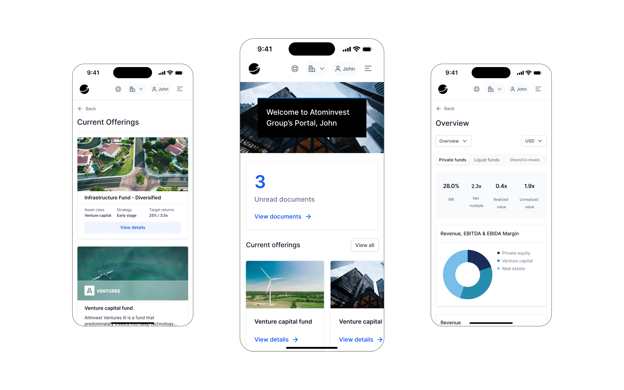 mobile investor portal